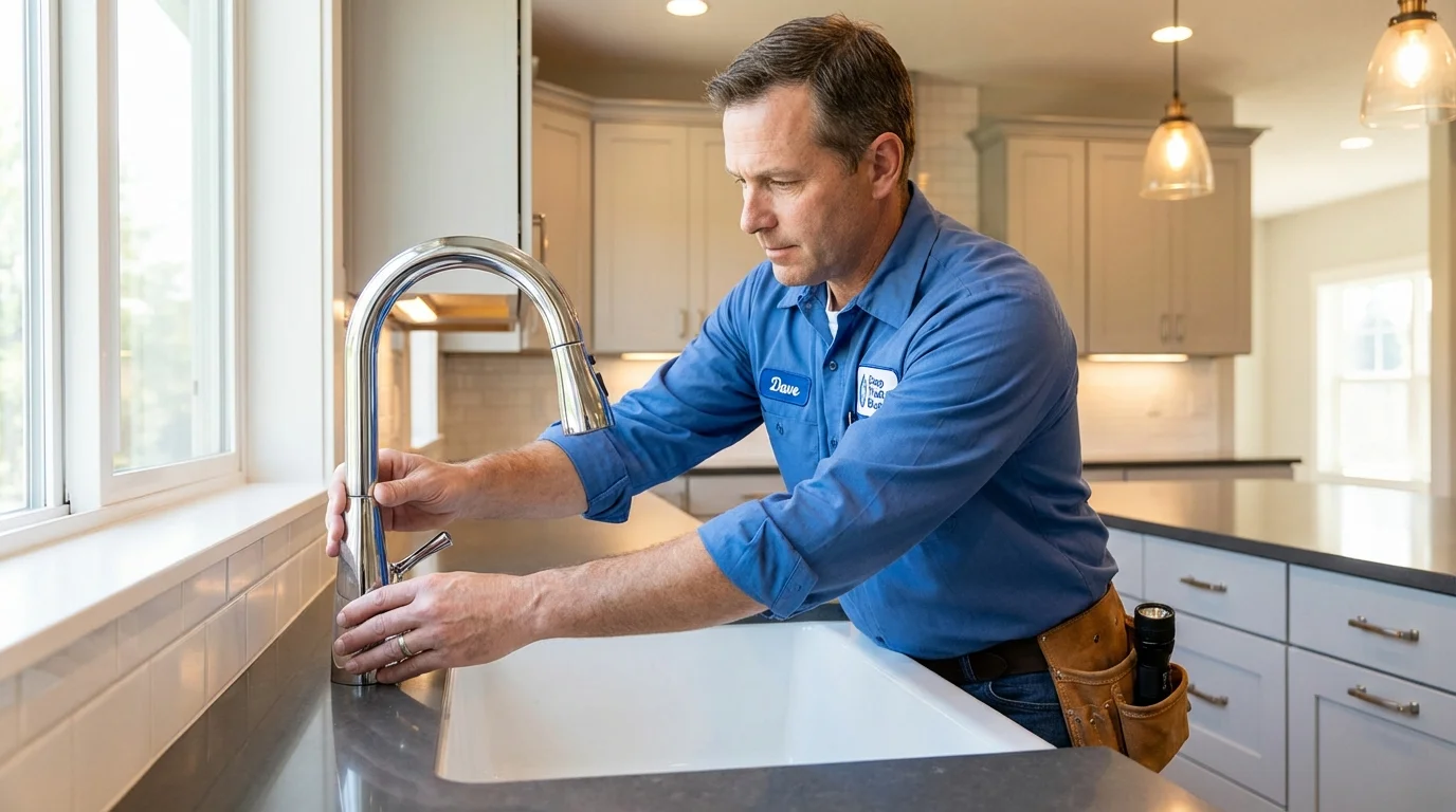 Kitchen faucet installation by Johns Plumbing LLC in Tooele
