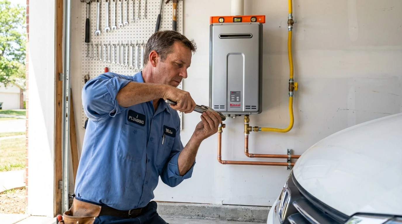Tankless water heater installation by a Johns Plumbing LLC plumber in Tooele